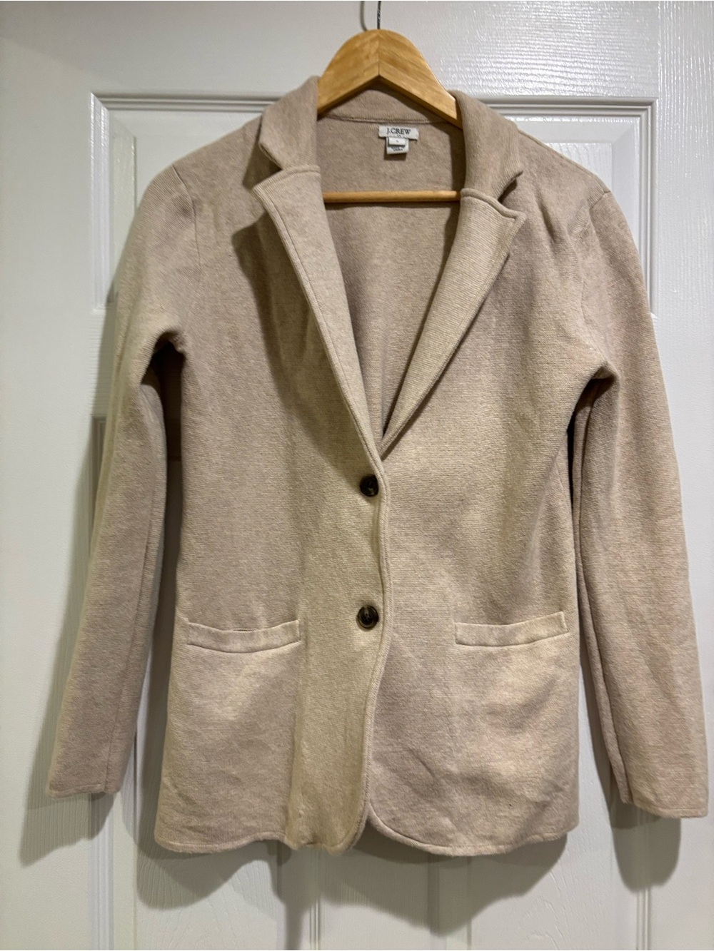 J. Crew Women's Beige Tailored sweater Blazer Jacket
